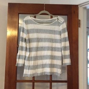 Gray and white striped shirt!